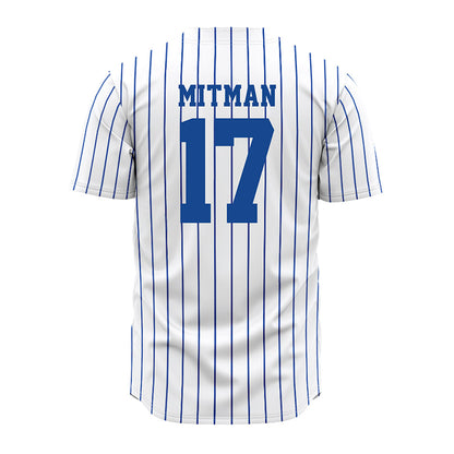 Seton Hall - NCAA Softball : Molly Mitman - White Pinstripe Jersey-1