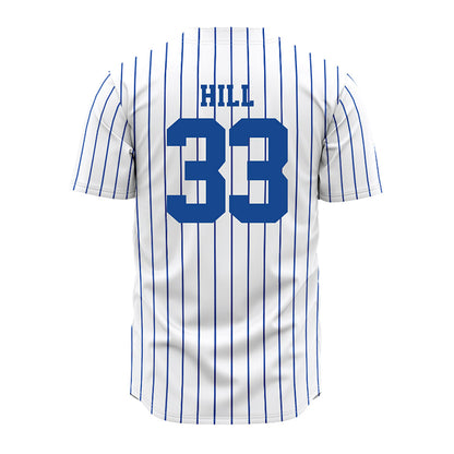 Seton Hall - NCAA Softball : Taylor Hill - White Pinstripe Jersey-1