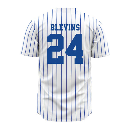 Seton Hall - NCAA Softball : Jenna Blevins - White Pinstripe Jersey-1