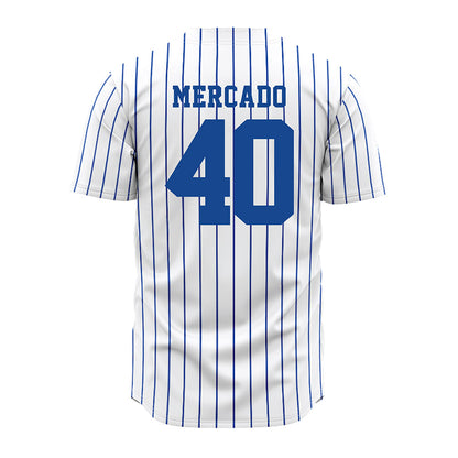 Seton Hall - NCAA Softball : Gabby Mercado - White Pinstripe Jersey-1