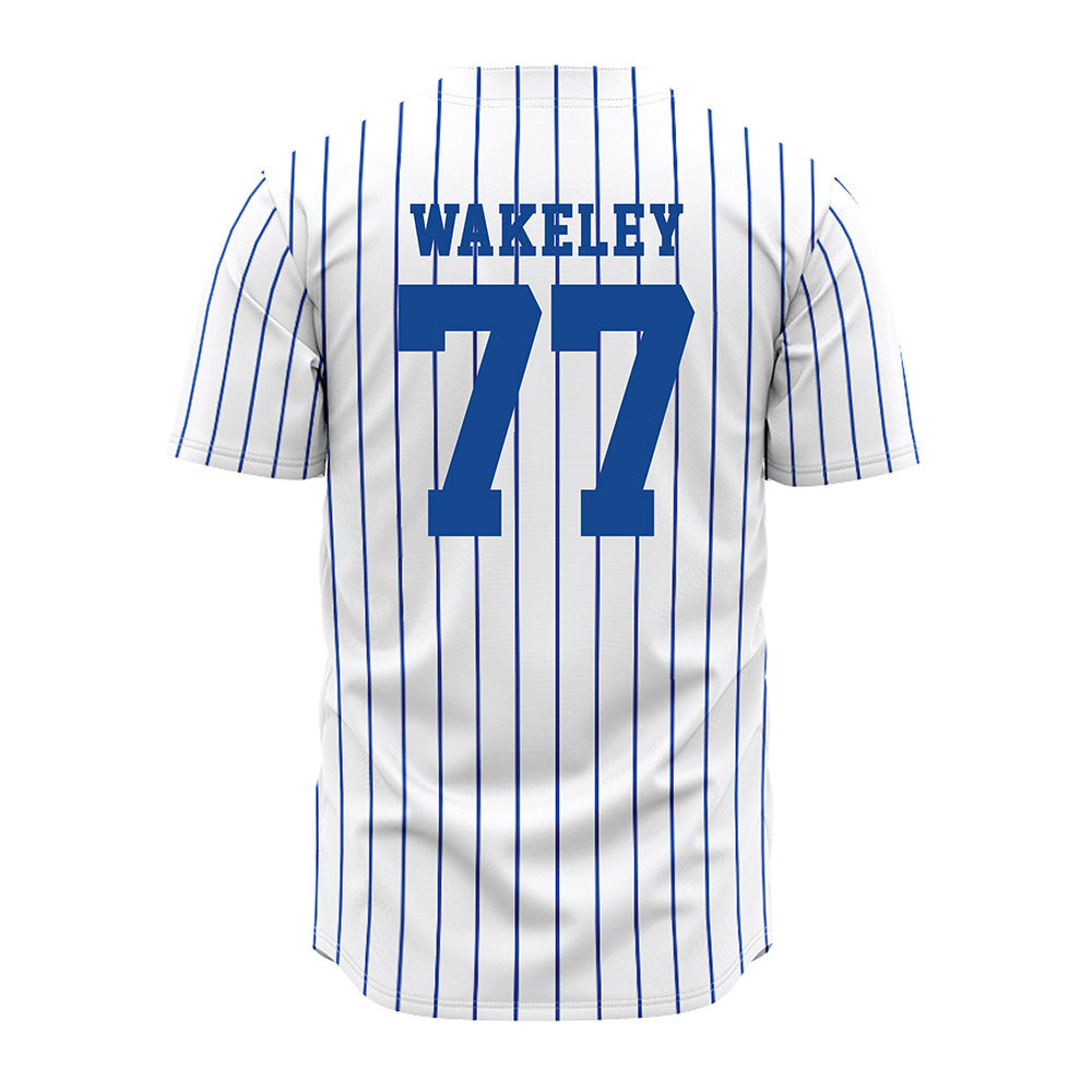 Seton Hall - NCAA Softball : Samantha Wakeley - White Pinstripe Jersey-1