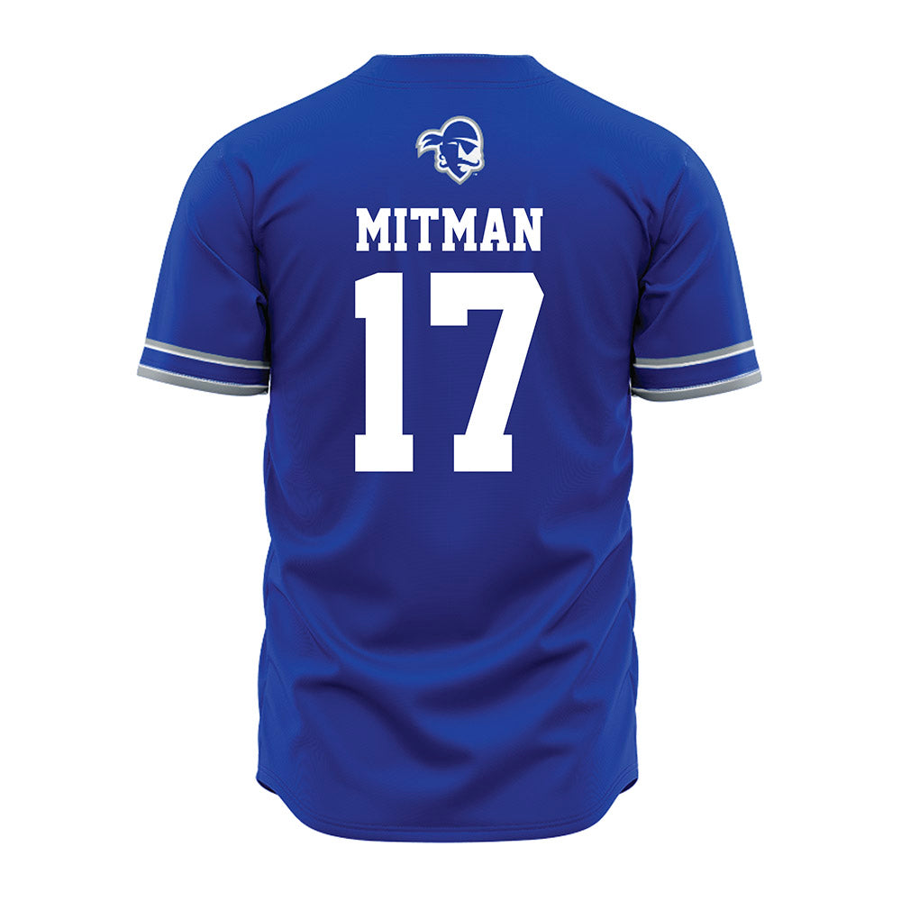 Seton Hall - NCAA Softball : Molly Mitman - Blue Jersey-1
