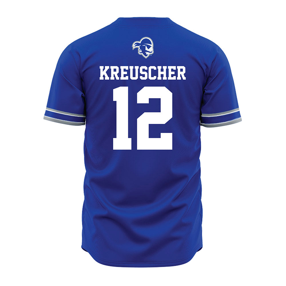 Seton Hall - NCAA Softball : Kyra Kreuscher - Blue Jersey-1