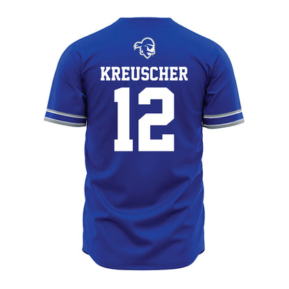Seton Hall - NCAA Softball : Kyra Kreuscher - Blue Jersey-1