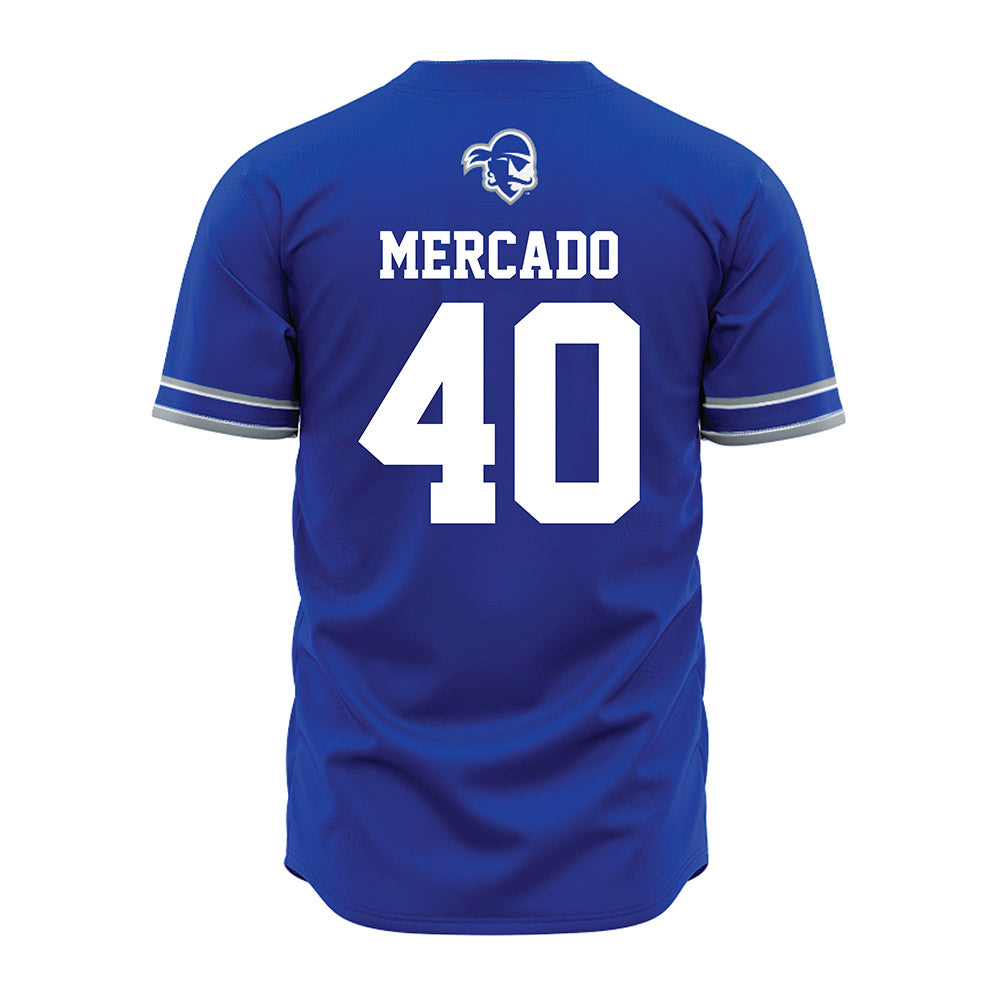 Seton Hall - NCAA Softball : Gabby Mercado - Blue Jersey-1