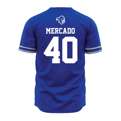 Seton Hall - NCAA Softball : Gabby Mercado - Blue Jersey-1