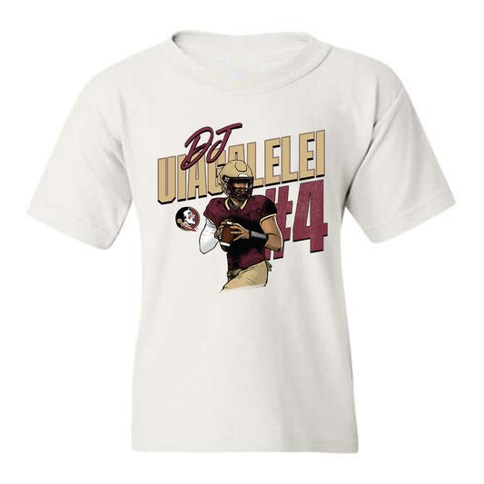 FSU - NCAA Football : DJ Uiagalelei - Caricature Youth T-Shirt