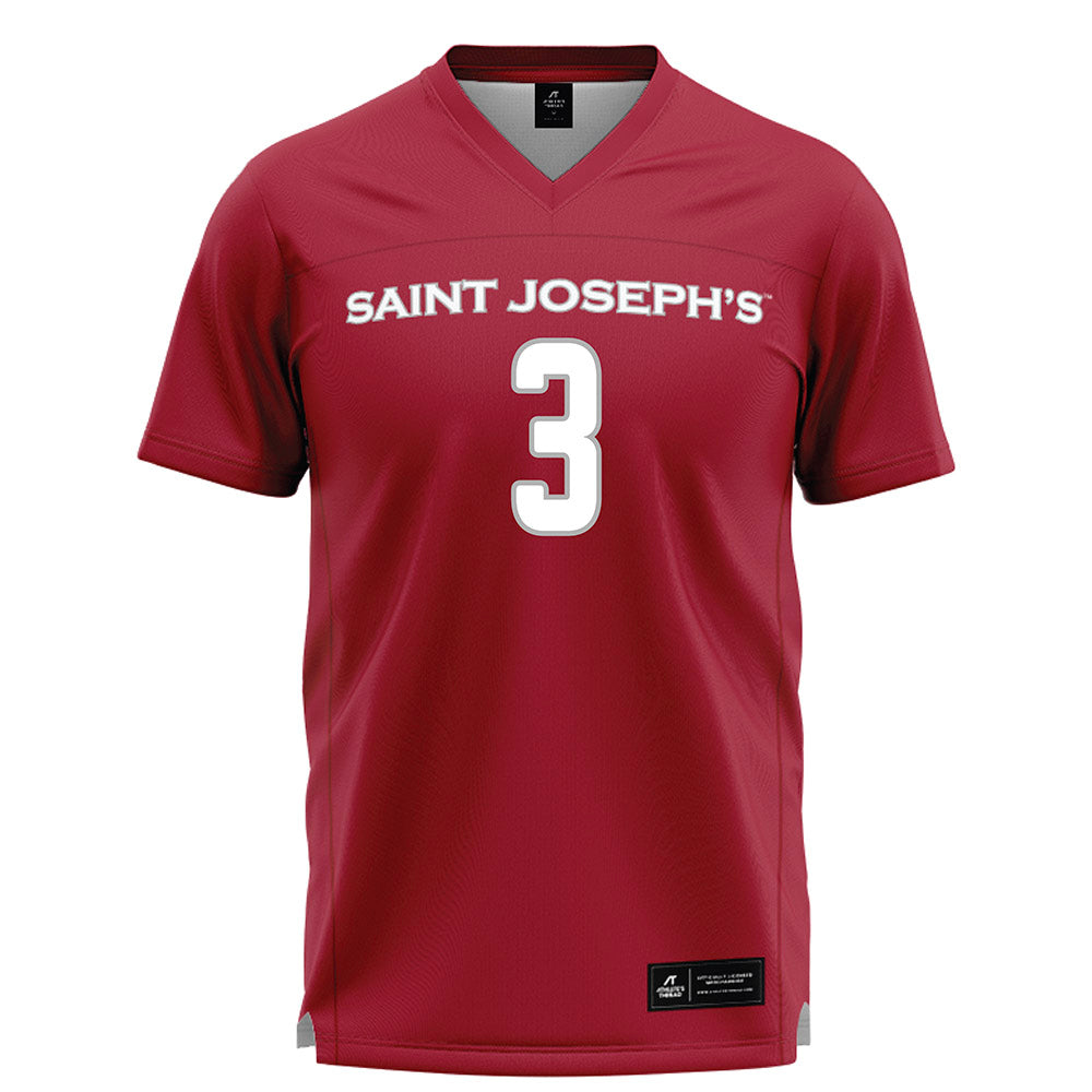 St. Joe's - NCAA Women's Lacrosse : Jorden Concordia - Maroon Lacrosse Jersey