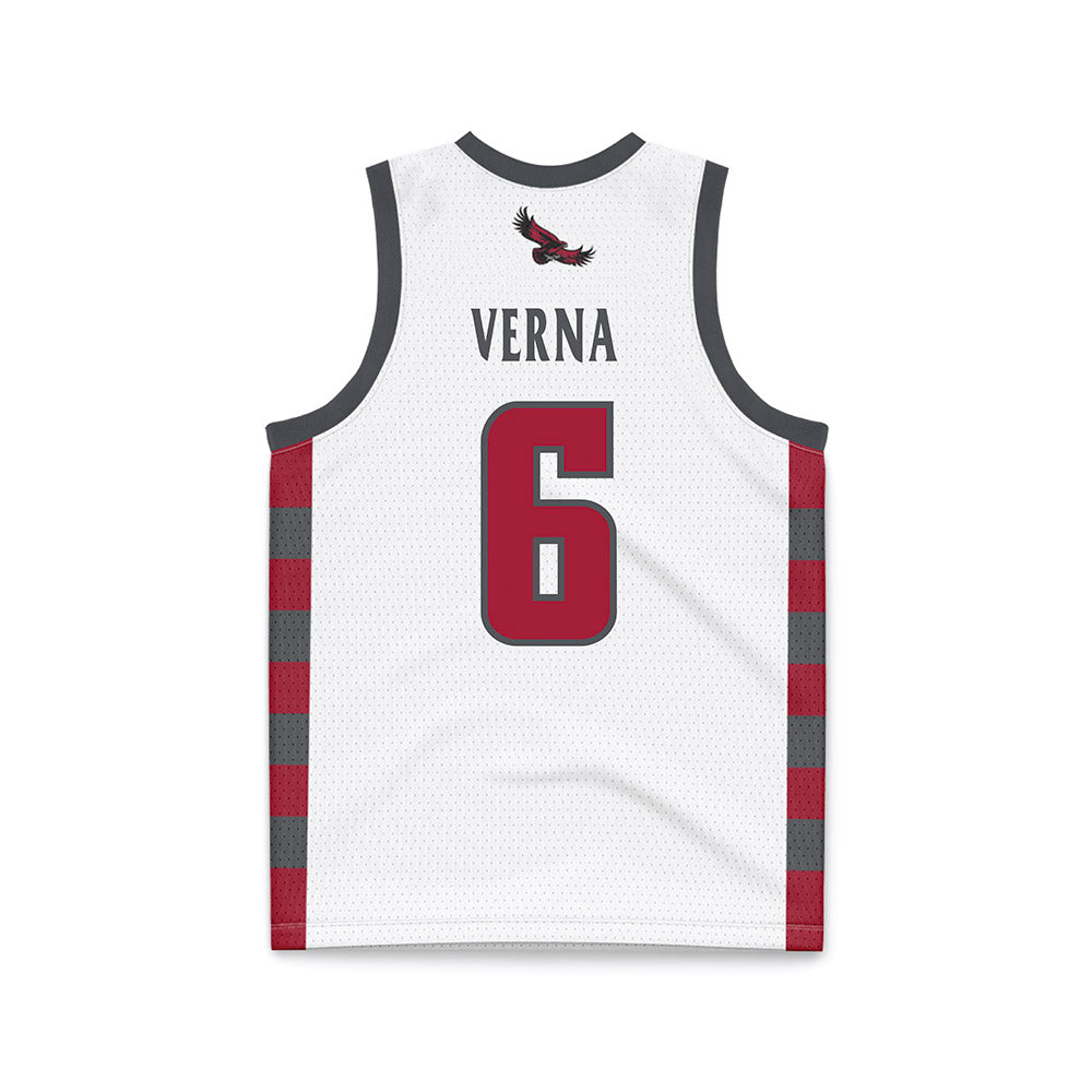 St. Joe's - NCAA Men's Basketball : Owen Verna - White Basketball Jersey-1
