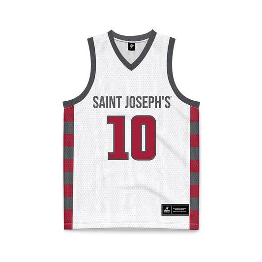 St. Joe's - NCAA Men's Basketball : Shawn Simmons II - White Basketball Jersey