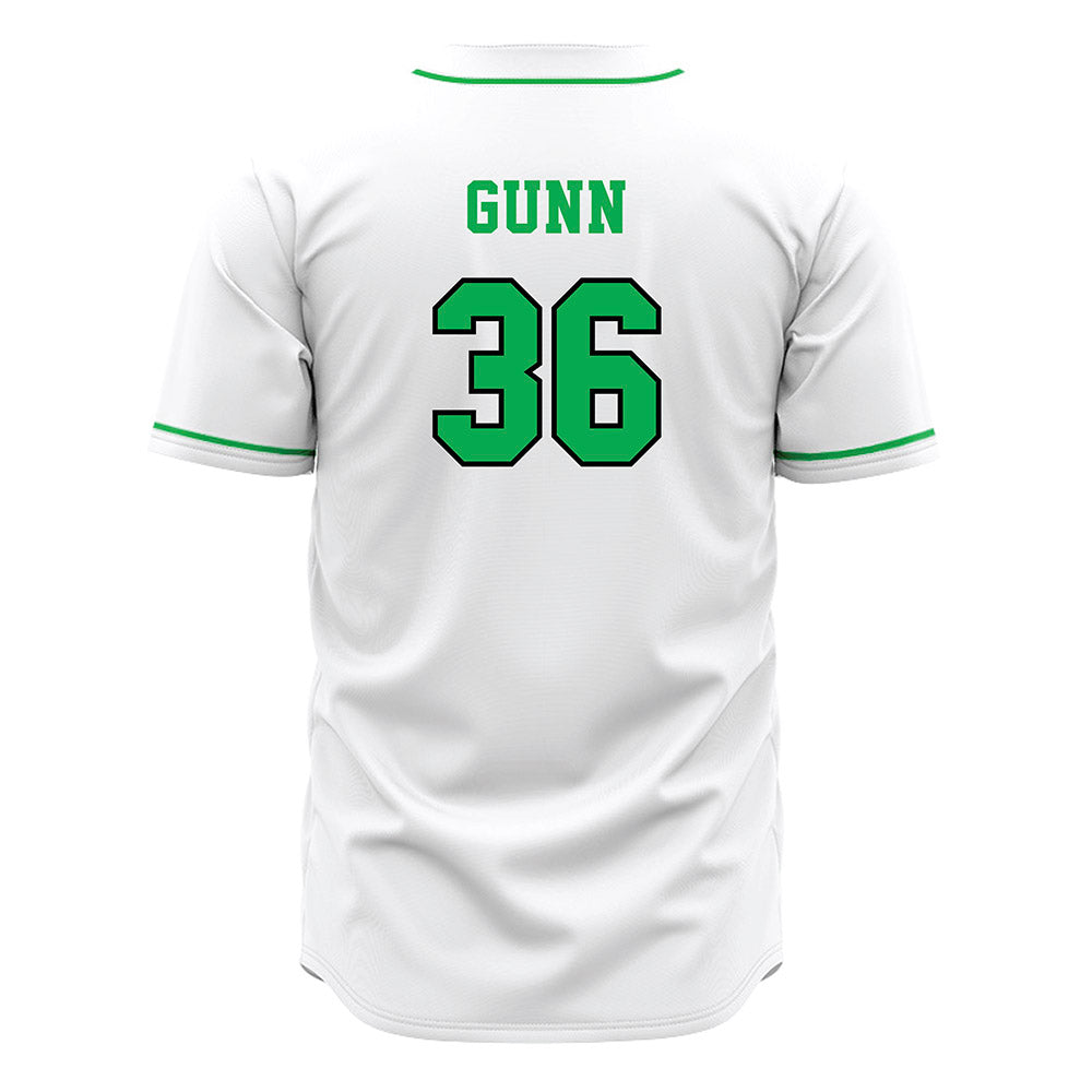 Marshall - NCAA Baseball : Davis Gunn - White Jersey