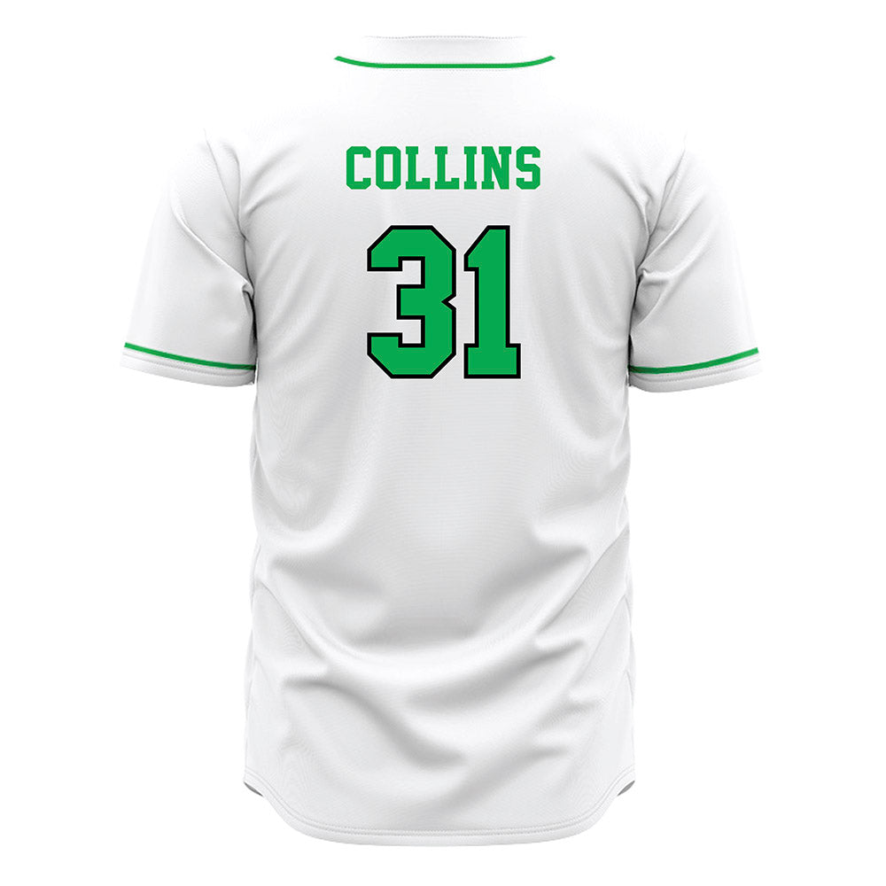Marshall - NCAA Baseball : Kenyon Collins - White Jersey-1
