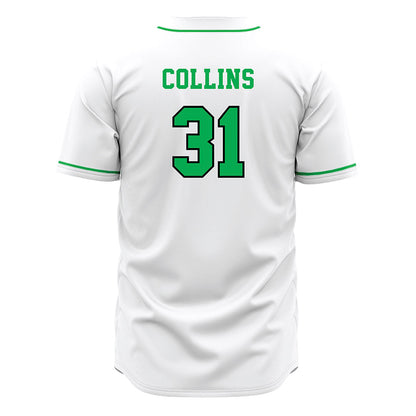 Marshall - NCAA Baseball : Kenyon Collins - White Jersey-1