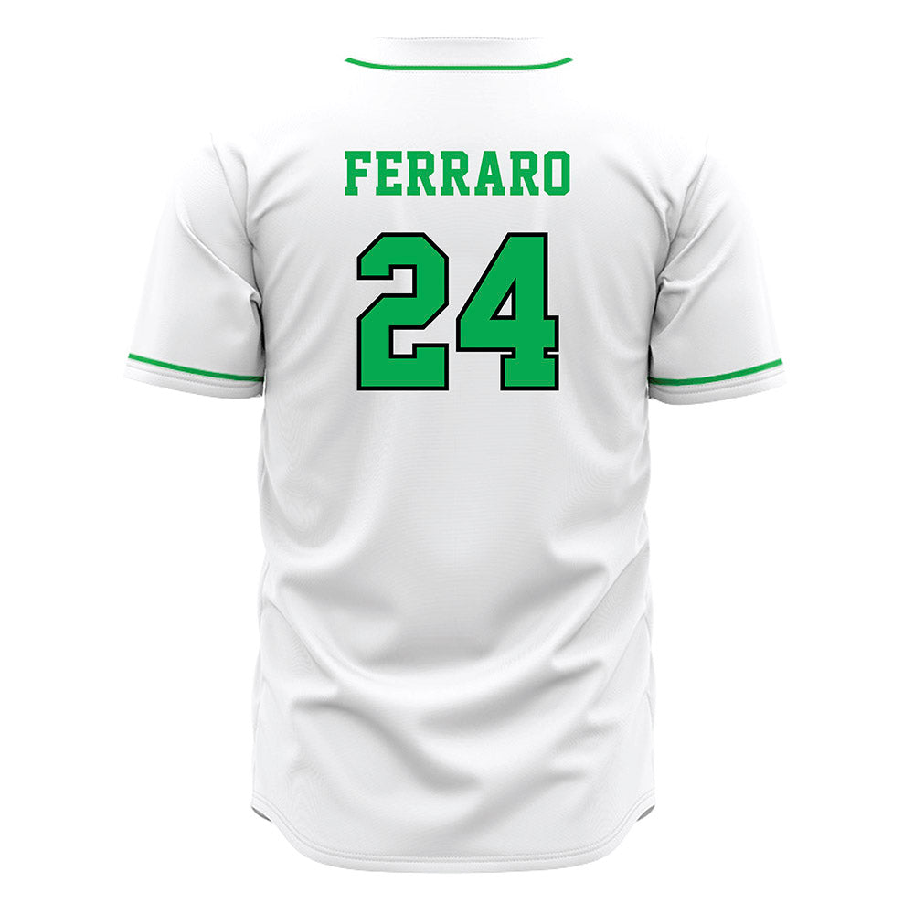 Marshall - NCAA Baseball : Giuseppe Ferraro - White Jersey-1