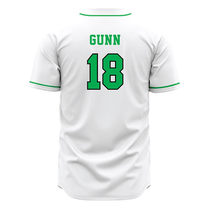 Marshall - NCAA Baseball : Davis Gunn - White Jersey-1