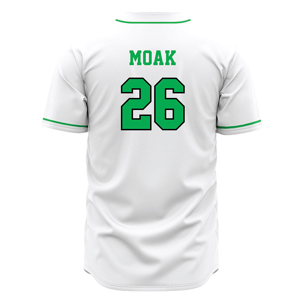 Marshall - NCAA Baseball : Clint Moak - White Jersey