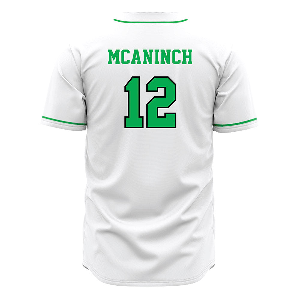 Marshall - NCAA Baseball : AJ McAninch - White Jersey-1