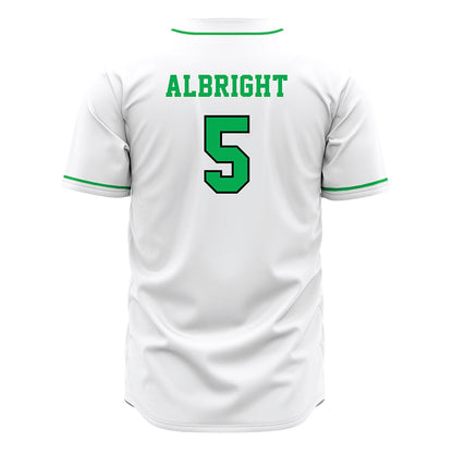Marshall - NCAA Baseball : Blaine Albright - White Jersey-1