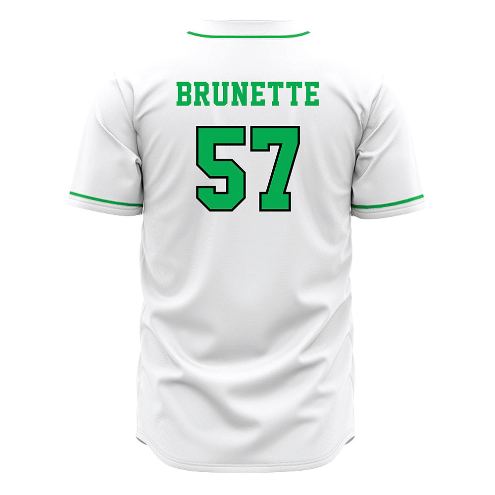 Marshall - NCAA Baseball : Brandon Brunette - White Jersey-1