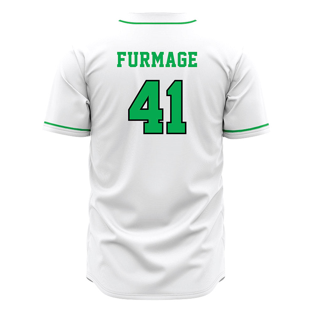 Marshall - NCAA Baseball : Caleb Furmage - White Jersey