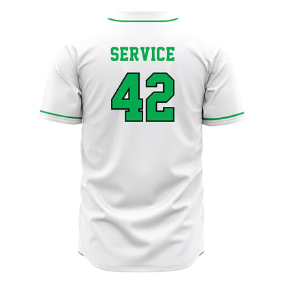 Marshall - NCAA Baseball : Oliver Service - White Jersey-1