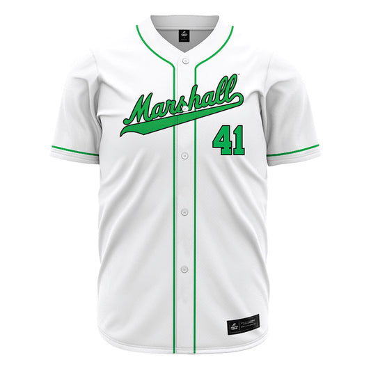 Marshall - NCAA Baseball : Caleb Furmage - White Jersey