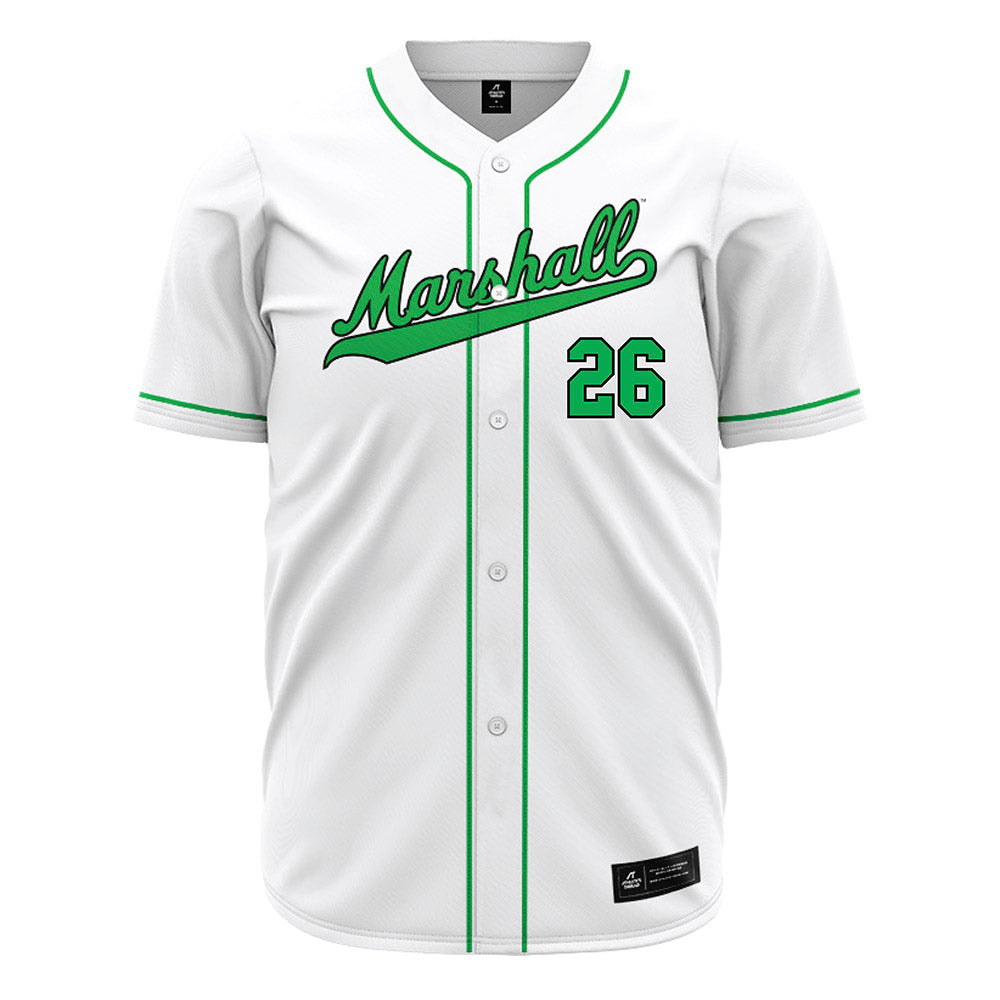 Marshall - NCAA Baseball : Clint Moak - White Jersey