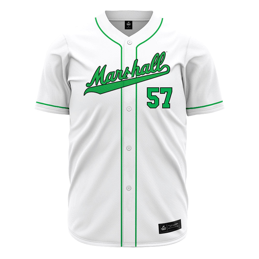 Marshall - NCAA Baseball : Brandon Brunette - White Jersey-0