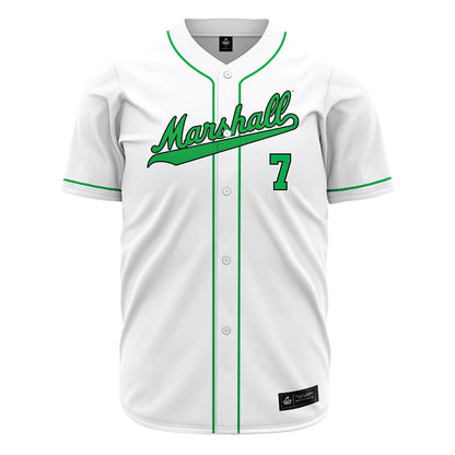 Marshall - NCAA Baseball : Jackson Golden - White Jersey