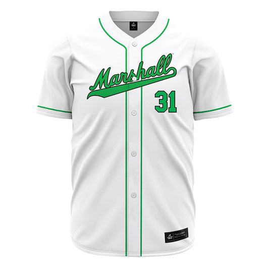 Marshall - NCAA Baseball : Kenyon Collins - White Jersey