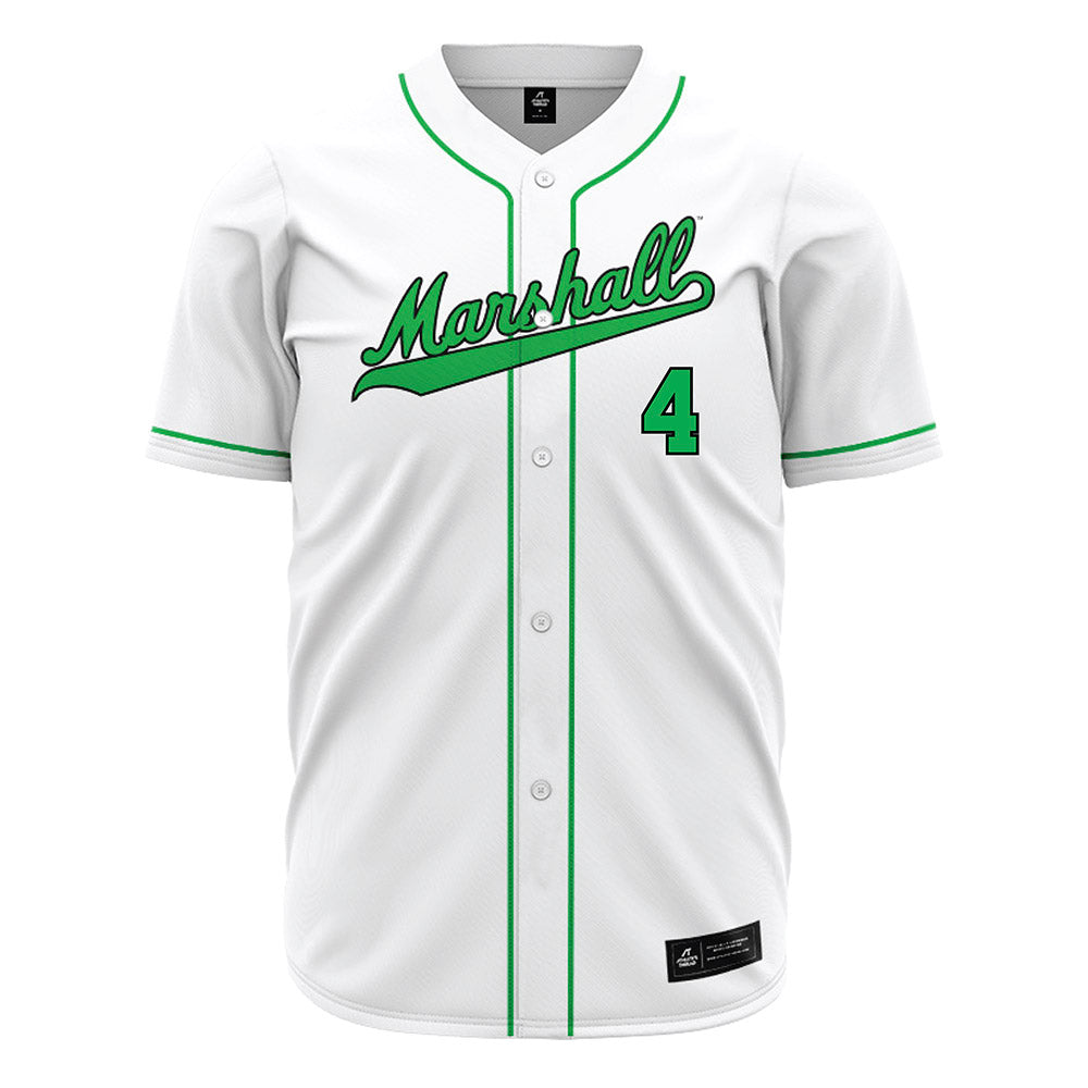 Marshall - NCAA Baseball : Franklin Halter - White Jersey-0