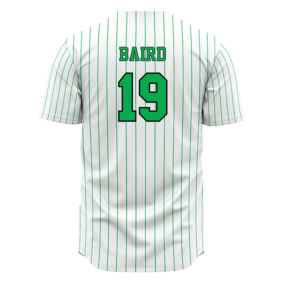 Marshall - NCAA Baseball : Tim Baird - White Pinstripe Jersey