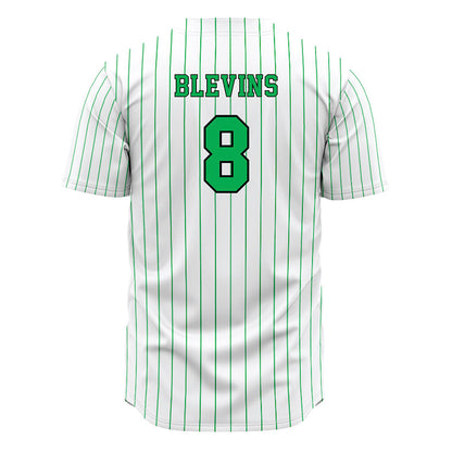 Marshall - NCAA Baseball : Bryce Blevins - White Pinstripe Jersey-1