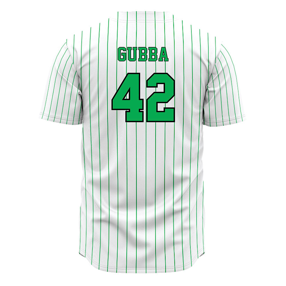 Marshall - NCAA Baseball : Wil Gubba - White Pinstripe Jersey