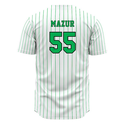 Marshall - NCAA Baseball : Patrick Mazur - White Pinstripe Jersey