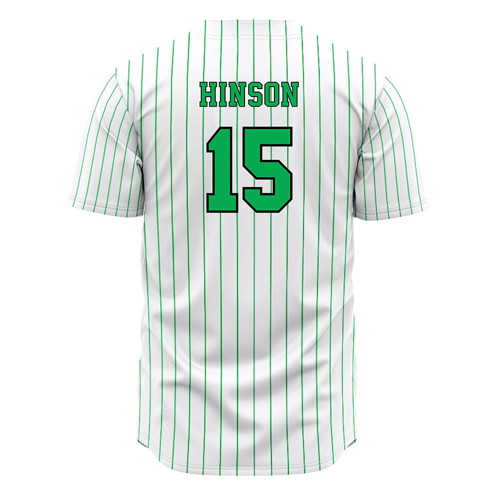 Marshall - NCAA Baseball : Cooper Hinson - White Pinstripe Jersey