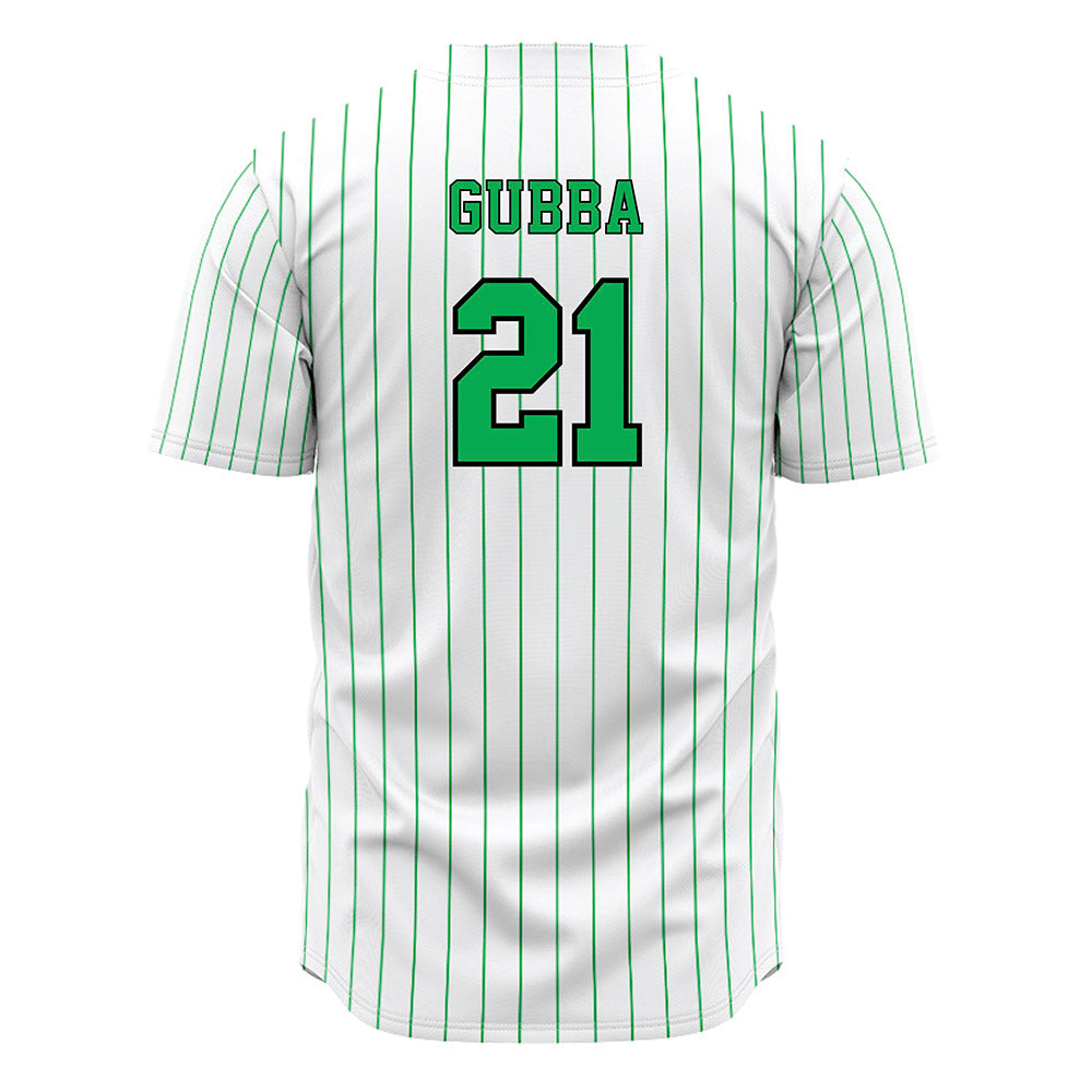 Marshall - NCAA Baseball : Wil Gubba - White Pinstripe Jersey-1