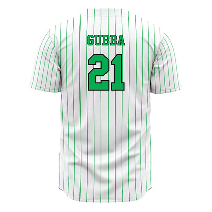 Marshall - NCAA Baseball : Wil Gubba - White Pinstripe Jersey-1