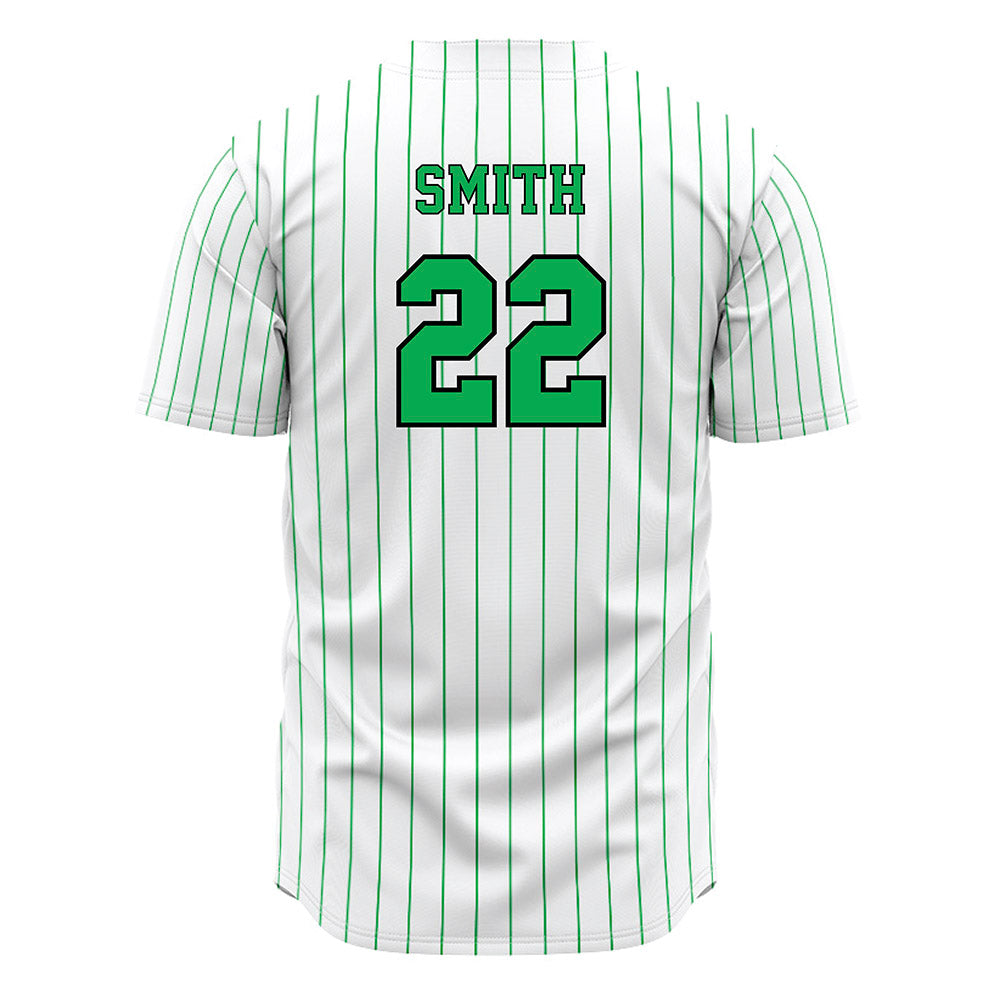 Marshall - NCAA Baseball : Jack Smith - White Pinstripe Jersey-1