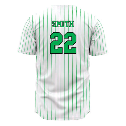 Marshall - NCAA Baseball : Jack Smith - White Pinstripe Jersey-1