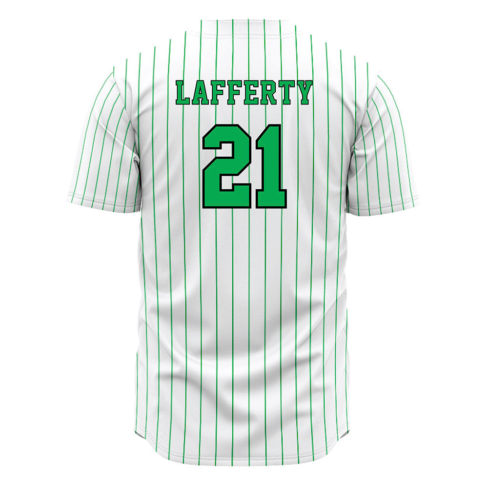  - NCAA Baseball : Will Lafferty - White Pinstripe Jersey-1