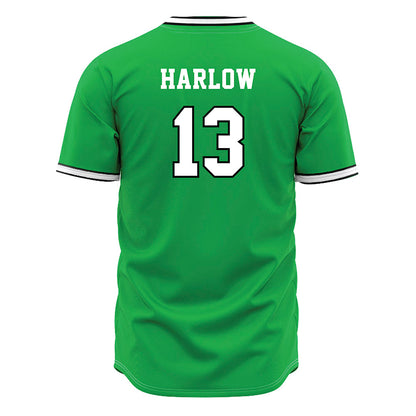 Marshall - NCAA Baseball : Andrew Harlow - Green Jersey-1