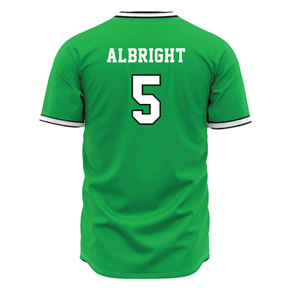 Marshall - NCAA Baseball : Blaine Albright - Green Jersey-1
