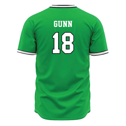 Marshall - NCAA Baseball : Davis Gunn - Green Jersey-1