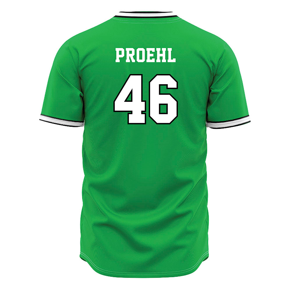 Marshall - NCAA Baseball : Luke Proehl - Green Jersey-1