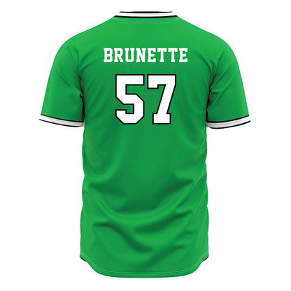 Marshall - NCAA Baseball : Brandon Brunette - Green Jersey-1