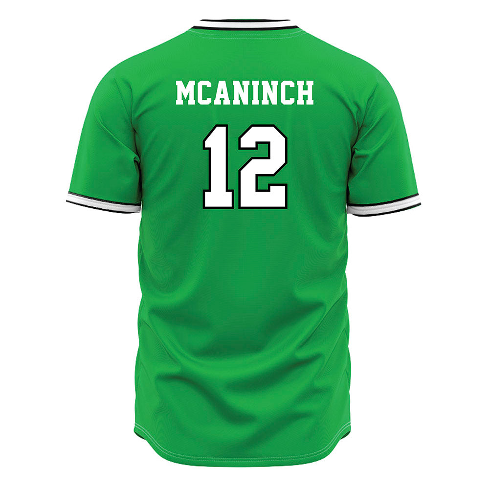 Marshall - NCAA Baseball : AJ McAninch - Green Jersey-1