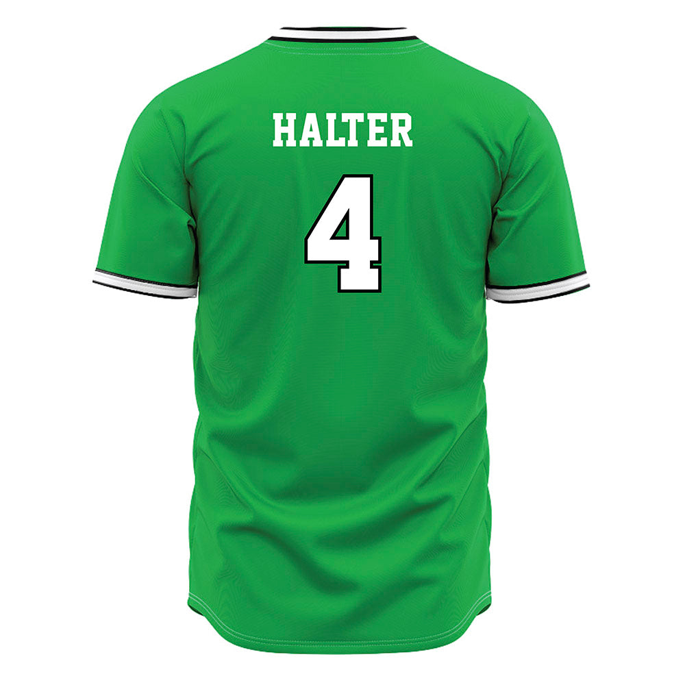 Marshall - NCAA Baseball : Franklin Halter - Green Jersey-1