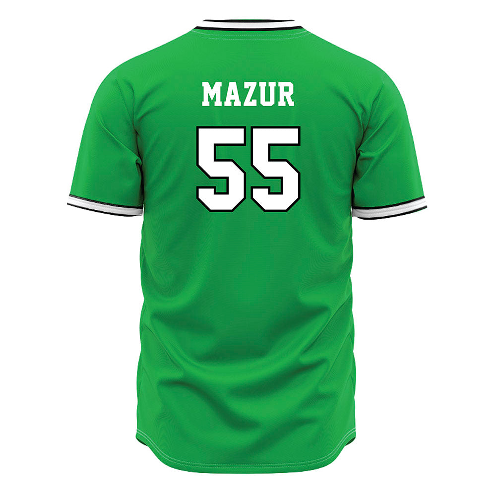 Marshall - NCAA Baseball : Patrick Mazur - Green Jersey