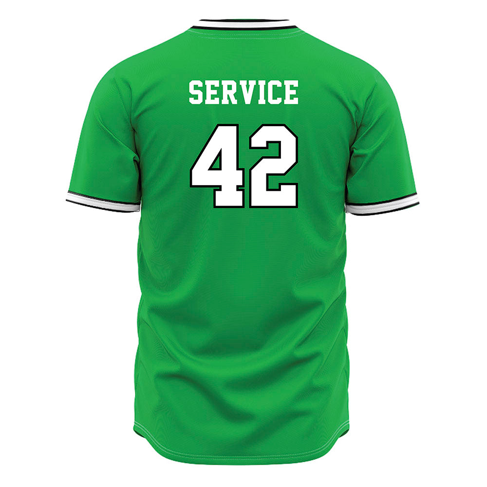 Marshall - NCAA Baseball : Oliver Service - Green Jersey-1